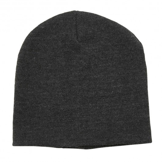 Heather Skull Beanies Black Heather